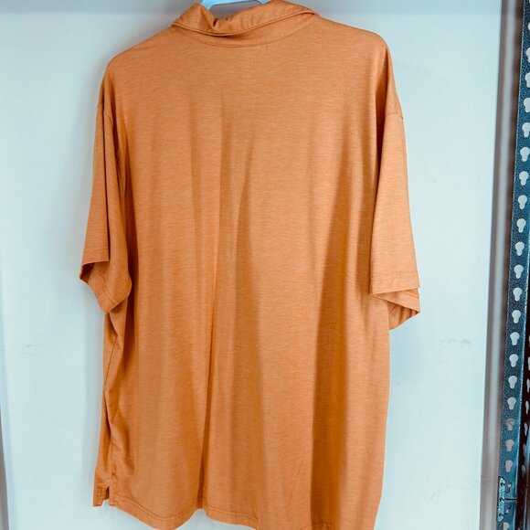 George Orange chest stripe short sleeve polo golf shirt Mens Sz XXL Knit Soft - Picture 6 of 6